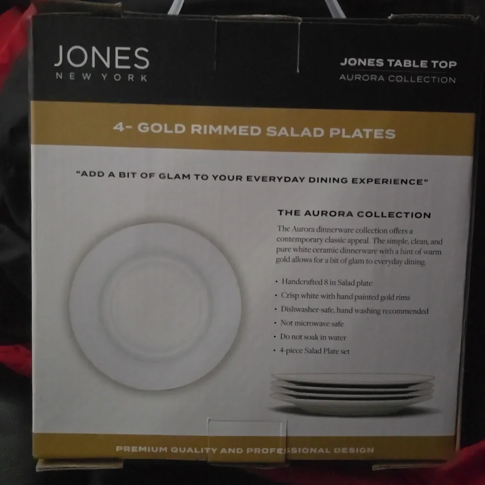 Gold Rimmed Plates - Picture 2 of 2
